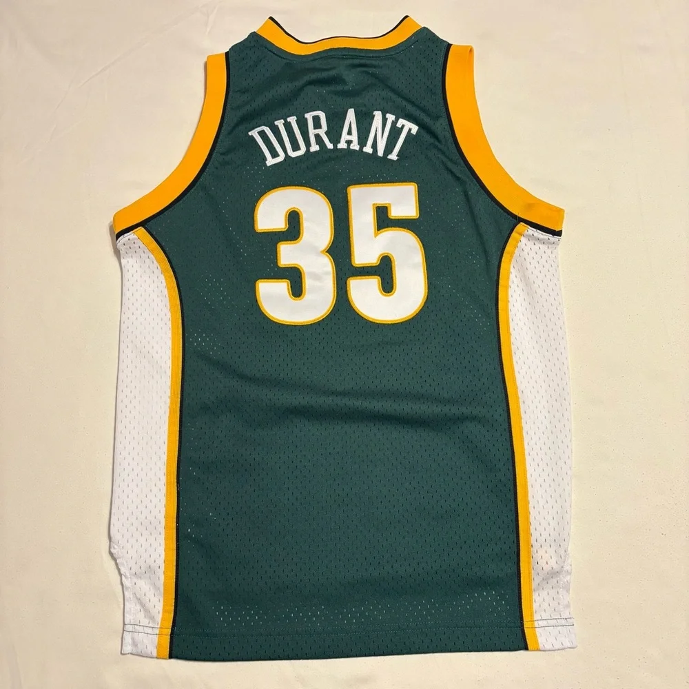 Kevin Durant Seattle Super Sonics “Hardwood Classics” throwback jersey kids M - Picture 6 of 10
